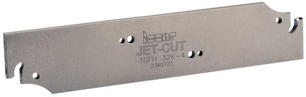 Iscar - 1.26" Blade Height, 0.134" Blade Width, 5-29/32" OAL, Neutral Cut, Single End Indexable Cut-Off Blade - TGFH Blade, Tang-Grip Series - Eagle Tool & Supply