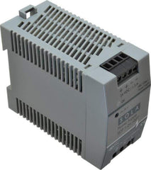 Sola/Hevi-Duty - 100 Watt, 1.30 Amp, 264 VAC, 375 VDC Input, 24 to 28 VDC Output, DIN Rail Power Supply - Screw Terminal Connection, 1 Output, 1.77 Inch Wide x 3.58 Inch Deep x 2.95 Inch High, Up to 83% Efficiency, 14 to 140°F, Green LED Display - Eagle Tool & Supply