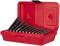 SPI - 0.25 to 30° Angle, 3 Inch Long, Angle Block Set - 0.0001 Inch Per Inch, 30 Arc Seconds Accuracy, 45-50 Rc Hardness, 12 Pieces - Eagle Tool & Supply