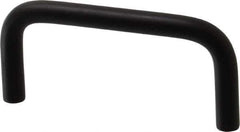 Electro Hardware - 10-32 Internal Thread, 5/16" Handle Diam, Black Anodized Aluminum Drawer Pull - 3" Center to Center - Eagle Tool & Supply