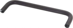 Electro Hardware - 10-32 Internal Thread, 5/16" Handle Diam, Black Anodized Aluminum Drawer Pull - 4-9/16" Center to Center - Eagle Tool & Supply