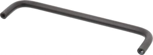 Electro Hardware - 10-32 Internal Thread, 5/16" Handle Diam, Black Anodized Aluminum Drawer Pull - 6" Center to Center - Eagle Tool & Supply