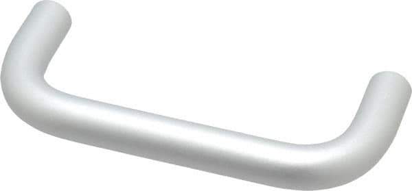 Electro Hardware - 10-32 Internal Thread, 1/2" Handle Diam, Clear Anodized Aluminum Drawer Pull - 4" Center to Center - Eagle Tool & Supply