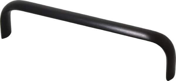 Electro Hardware - 6" Center to Center, Brush Black Anodized Aluminum Pull Handle - 1.5" High - Eagle Tool & Supply
