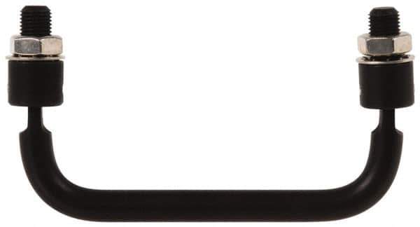Electro Hardware - 4" Center to Center, Nickel Plated Brass Pull Handle - 1.85" High - Eagle Tool & Supply
