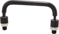 Electro Hardware - 4" Center to Center, Black Anodized Aluminum Pull Handle - 1.85" High - Eagle Tool & Supply