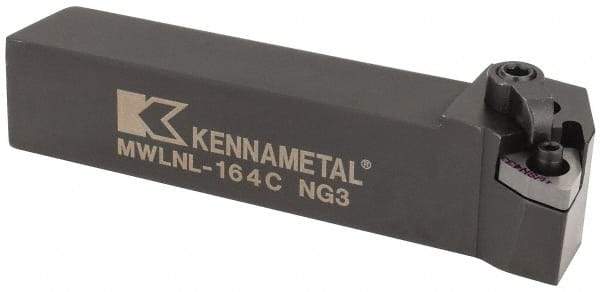 Kennametal - MWLN, Left Hand Cut, 5° Lead Angle, 1" Shank Height x 1" Shank Width, Negative Rake Indexable Turning Toolholder - 5" OAL, WN..43. Insert Compatibility, Series Kenloc - Eagle Tool & Supply