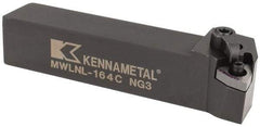 Kennametal - MWLN, Left Hand Cut, 5° Lead Angle, 1" Shank Height x 1" Shank Width, Negative Rake Indexable Turning Toolholder - 5" OAL, WN..43. Insert Compatibility, Series Kenloc - Eagle Tool & Supply