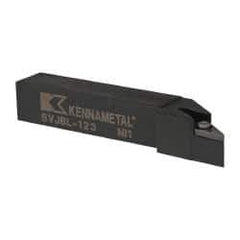 Kennametal - SVJB, Left Hand Cut, 3° Lead Angle, 3/4" Shank Height x 3/4" Shank Width, Neutral Rake Indexable Turning Toolholder - 4-1/2" OAL, VB..33. Insert Compatibility, Series Screw-On - Eagle Tool & Supply
