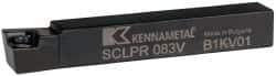 Kennametal - SCLP, Right Hand Cut, 5° Lead Angle, 1/2" Shank Height x 1/2" Shank Width, Positive Rake Indexable Turning Toolholder - 3-1/2" OAL, CP..32.5. Insert Compatibility, Series Screw-On - Eagle Tool & Supply