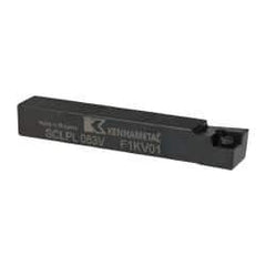 Kennametal - SCLP, Left Hand Cut, 5° Lead Angle, 1/2" Shank Height x 1/2" Shank Width, Positive Rake Indexable Turning Toolholder - 3-1/2" OAL, CP..32.5. Insert Compatibility, Series Screw-On - Eagle Tool & Supply