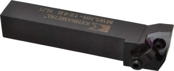 Kennametal - MWLN, Right Hand Cut, 5° Lead Angle, 3/4" Shank Height x 3/4" Shank Width, Negative Rake Indexable Turning Toolholder - 4-1/2" OAL, WN..43. Insert Compatibility, Series Kenloc - Eagle Tool & Supply