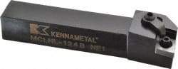 Kennametal - MCLN, Left Hand Cut, 5° Lead Angle, 3/4" Shank Height x 3/4" Shank Width, Negative Rake Indexable Turning Toolholder - 4-1/2" OAL, CN..43. Insert Compatibility, Series Kenloc - Eagle Tool & Supply