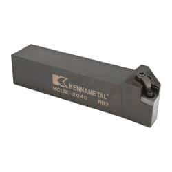 Kennametal - MCLN, Left Hand Cut, 5° Lead Angle, 1-1/4" Shank Height x 1-1/4" Shank Width, Negative Rake Indexable Turning Toolholder - 6" OAL, CN..43. Insert Compatibility, Series Kenloc - Eagle Tool & Supply