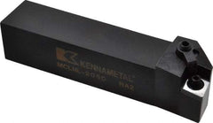 Kennametal - MCLN, Left Hand Cut, 5° Lead Angle, 1-1/4" Shank Height x 1-1/4" Shank Width, Negative Rake Indexable Turning Toolholder - 6" OAL, CN..54. Insert Compatibility, Series Kenloc - Eagle Tool & Supply