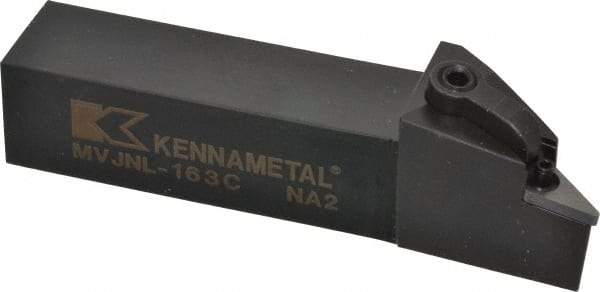 Kennametal - MVJN, Left Hand Cut, 3° Lead Angle, 1" Shank Height x 1" Shank Width, Negative Rake Indexable Turning Toolholder - 5" OAL, VN..33. Insert Compatibility, Series Kenloc - Eagle Tool & Supply