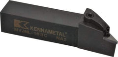 Kennametal - MVJN, Left Hand Cut, 3° Lead Angle, 1" Shank Height x 1" Shank Width, Negative Rake Indexable Turning Toolholder - 5" OAL, VN..33. Insert Compatibility, Series Kenloc - Eagle Tool & Supply