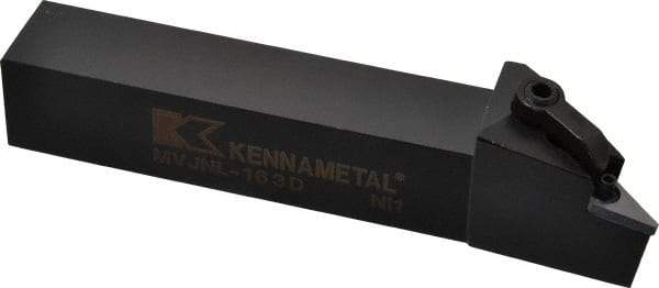 Kennametal - MVJN, Left Hand Cut, 3° Lead Angle, 1" Shank Height x 1" Shank Width, Negative Rake Indexable Turning Toolholder - 6" OAL, VN..33. Insert Compatibility, Series Kenloc - Eagle Tool & Supply