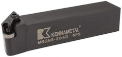 Kennametal - MRGN, Right Hand Cut, 15° Lead Angle, 1-1/4" Shank Height x 1-1/4" Shank Width, Negative Rake Indexable Turning Toolholder - 6" OAL, RN..43 Insert Compatibility, Series Kenloc - Eagle Tool & Supply