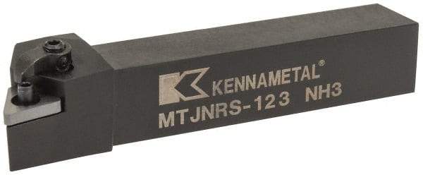 Kennametal - MTJN, Right Hand Cut, 3° Lead Angle, 3/4" Shank Height x 3/4" Shank Width, Negative Rake Indexable Turning Toolholder - 4-1/2" OAL, TN..33. Insert Compatibility, Series Kenloc - Eagle Tool & Supply
