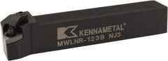 Kennametal - MWLN, Right Hand Cut, 5° Lead Angle, 3/4" Shank Height x 3/4" Shank Width, Negative Rake Indexable Turning Toolholder - 4-1/2" OAL, WN..33. Insert Compatibility, Series Kenloc - Eagle Tool & Supply