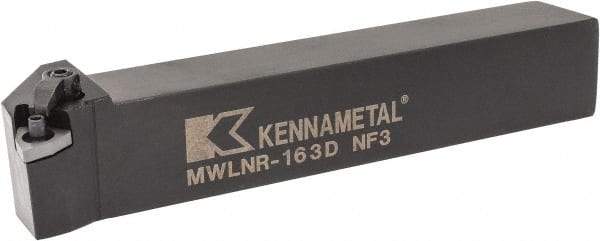 Kennametal - MWLN, Right Hand Cut, 5° Lead Angle, 1" Shank Height x 1" Shank Width, Negative Rake Indexable Turning Toolholder - 6" OAL, WN..33. Insert Compatibility, Series Kenloc - Eagle Tool & Supply