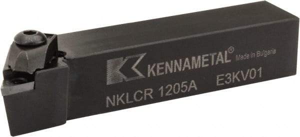 Kennametal - NP.., -5° Lead Angle NKLC External Right Hand Indexable Profiling Toolholder - 19.05mm Shank Height x 19.05mm Shank Width, 4" Long, Steel - Eagle Tool & Supply