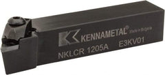 Kennametal - NP.., -5° Lead Angle NKLC External Right Hand Indexable Profiling Toolholder - 19.05mm Shank Height x 19.05mm Shank Width, 4" Long, Steel - Eagle Tool & Supply