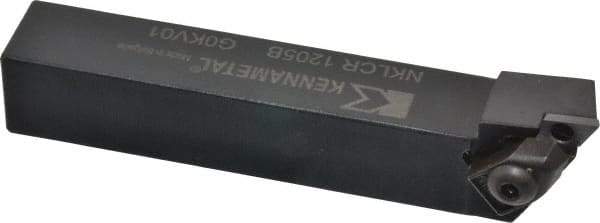 Kennametal - NP.., -5° Lead Angle NKLC External Right Hand Indexable Profiling Toolholder - 19.05mm Shank Height x 19.05mm Shank Width, 114.3mm Long, Steel - Eagle Tool & Supply