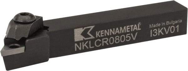Kennametal - NP.., -5° Lead Angle NKLC External Right Hand Indexable Profiling Toolholder - 12.7mm Shank Height x 12.7mm Shank Width, 88.9mm Long, Steel - Eagle Tool & Supply