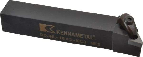 Kennametal - DDJN, Left Hand Cut, 3° Lead Angle, 1" Shank Height x 1" Shank Width, Negative Rake Indexable Turning Toolholder - 6" OAL, DN..43. Insert Compatibility, Series Kenclamp - Eagle Tool & Supply