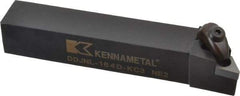 Kennametal - DDJN, Left Hand Cut, 3° Lead Angle, 1" Shank Height x 1" Shank Width, Negative Rake Indexable Turning Toolholder - 6" OAL, DN..43. Insert Compatibility, Series Kenclamp - Eagle Tool & Supply