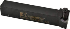 Kennametal - DWLN, Left Hand Cut, 5° Lead Angle, 1" Shank Height x 1" Shank Width, Negative Rake Indexable Turning Toolholder - 6" OAL, WN..43. Insert Compatibility, Series Kenclamp - Eagle Tool & Supply