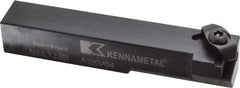 Kennametal - External Thread, Left Hand Cut, 19.05mm Shank Width x 19.05mm Shank Height Indexable Threading Toolholder - 114.3mm OAL, N.3R Insert Compatibility, NE Toolholder, Series Top Notch - Eagle Tool & Supply