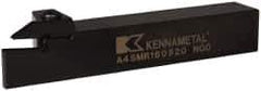 Kennametal - External Thread, 0.79" Max Depth of Cut, 5mm Min Groove Width, 152.4mm OAL, Right Hand Indexable Grooving Cutoff Toolholder - 25.4mm Shank Height x 25.4mm Shank Width, A4..05.. Insert Style, A4SM Toolholder Style, Series A4 - Eagle Tool & Supply
