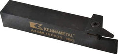 Kennametal - External Thread, 0.79" Max Depth of Cut, 5mm Min Groove Width, 152.4mm OAL, Left Hand Indexable Grooving Cutoff Toolholder - 25.4mm Shank Height x 25.4mm Shank Width, A4..05.. Insert Style, A4SM Toolholder Style, Series A4 - Eagle Tool & Supply