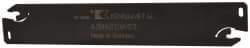 Kennametal - 1.0236" Blade Height, 0.0945" Blade Width, 5.9055" OAL, Neutral Cut, Double End Indexable Cut-Off Blade - 1.57" Max Depth of Cut, A2BNSN Blade, A2 Cut-Off Series - Eagle Tool & Supply
