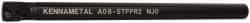 Kennametal - 15.24mm Min Bore Diam, 203.2mm OAL, 1/2" Shank Diam, A-STFP Indexable Boring Bar - TP.. Insert, Screw Holding Method - Eagle Tool & Supply