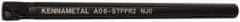 Kennametal - 15.24mm Min Bore Diam, 203.2mm OAL, 1/2" Shank Diam, A-STFP Indexable Boring Bar - TP.. Insert, Screw Holding Method - Eagle Tool & Supply
