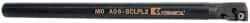 Kennametal - 12.19mm Min Bore Diam, 152.4mm OAL, 3/8" Shank Diam, A-SCLP Indexable Boring Bar - CP.. Insert, Screw Holding Method - Eagle Tool & Supply