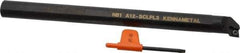 Kennametal - 23.62mm Min Bore Diam, 254mm OAL, 3/4" Shank Diam, A-SCLP Indexable Boring Bar - CP.. Insert, Screw Holding Method - Eagle Tool & Supply