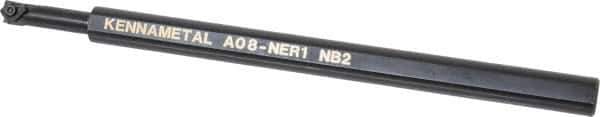 Kennametal - 11.18mm Min Bore Diam, 8" OAL, 1/2" Shank Diam, A-NE Indexable Boring Bar - 1" Max Bore Depth, N. Insert, Clamp Holding Method - Eagle Tool & Supply
