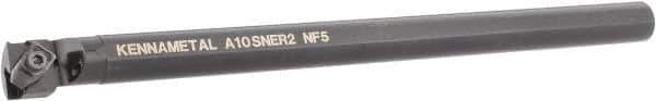 Kennametal - 25.4mm Min Bore Diam, 10" OAL, 5/8" Shank Diam, A-NE Indexable Boring Bar - N. Insert, Clamp Holding Method - Eagle Tool & Supply