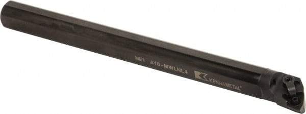 Kennametal - 30.99mm Min Bore Diam, 12" OAL, 1" Shank Diam, A-MWLN Indexable Boring Bar - WN.. Insert, Screw or Clamp Holding Method - Eagle Tool & Supply