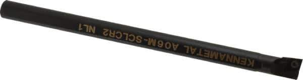 Kennametal - 12.19mm Min Bore Diam, 6" OAL, 3/8" Shank Diam, A-SCLC Indexable Boring Bar - CC.. Insert, Screw Holding Method - Eagle Tool & Supply