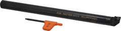 Kennametal - 23.62mm Min Bore Diam, 10" OAL, 3/4" Shank Diam, A-SCLC Indexable Boring Bar - CC.. Insert, Screw Holding Method - Eagle Tool & Supply