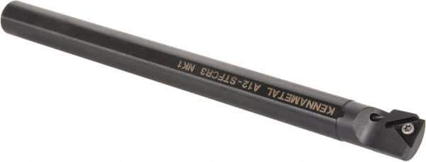 Kennametal - 23.62mm Min Bore Diam, 254mm OAL, 3/4" Shank Diam, A-STFC Indexable Boring Bar - TC.. Insert, Screw Holding Method - Eagle Tool & Supply