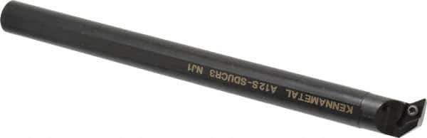Kennametal - 24.89mm Min Bore Diam, 10" OAL, 3/4" Shank Diam, A-SDUC Indexable Boring Bar - DC.. Insert, Screw Holding Method - Eagle Tool & Supply