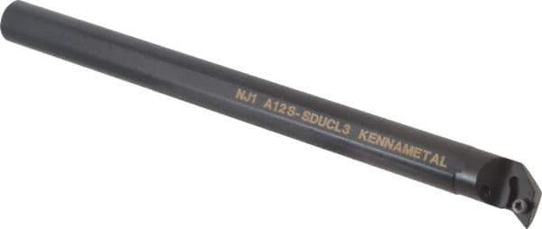 Kennametal - 24.89mm Min Bore Diam, 10" OAL, 3/4" Shank Diam, A-SDUC Indexable Boring Bar - DC.. Insert, Screw Holding Method - Eagle Tool & Supply