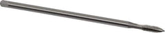 OSG - 1/4-20 UNC 2 Flute H3 Bright Finish High Speed Steel Spiral Point Extension Tap - Plug Chamfer, 6" OAL, 1" Thread Length, 3B Class of Fit - Exact Industrial Supply